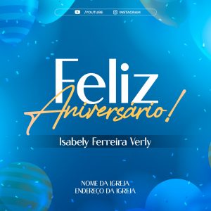 Social Media Feliz Aniversário Datas Comemorativas PSD Editável