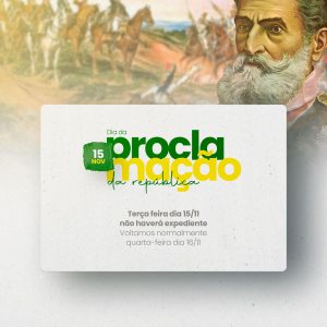 Comunicado Dia da Proclamação da República 15 de Novembro Social Media PSD Editável
