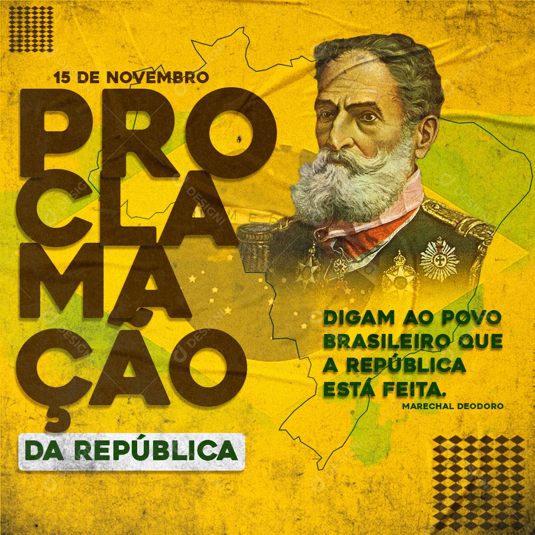 Dia Proclamação Da República Povo Brasileiro PSD Editável
