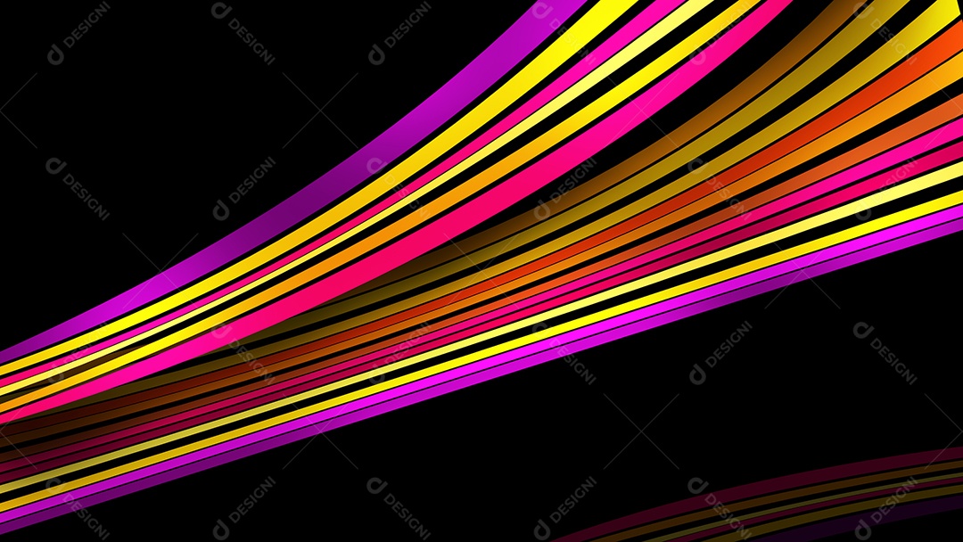 Colored Background on Black Isolated Background