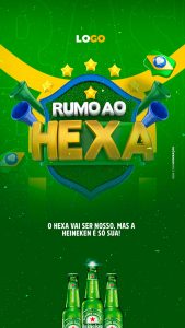 Story Rumo ao Hexa Cervejaria o Hexa vai Ser Nosso Social Media PSD Editável