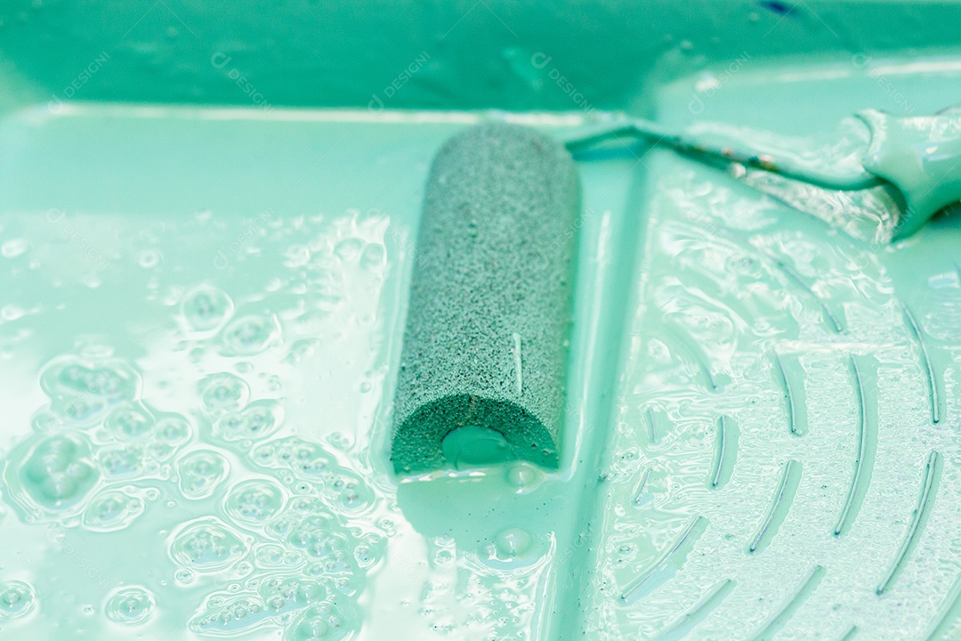 Pintura de rua típica da copa do mundo nas ruas do Rio de Janeiro.