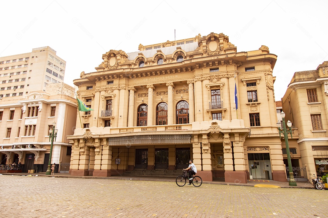 Fachada Theatro Pedro II - Fundação Dom Pedro II edifício marco histórico