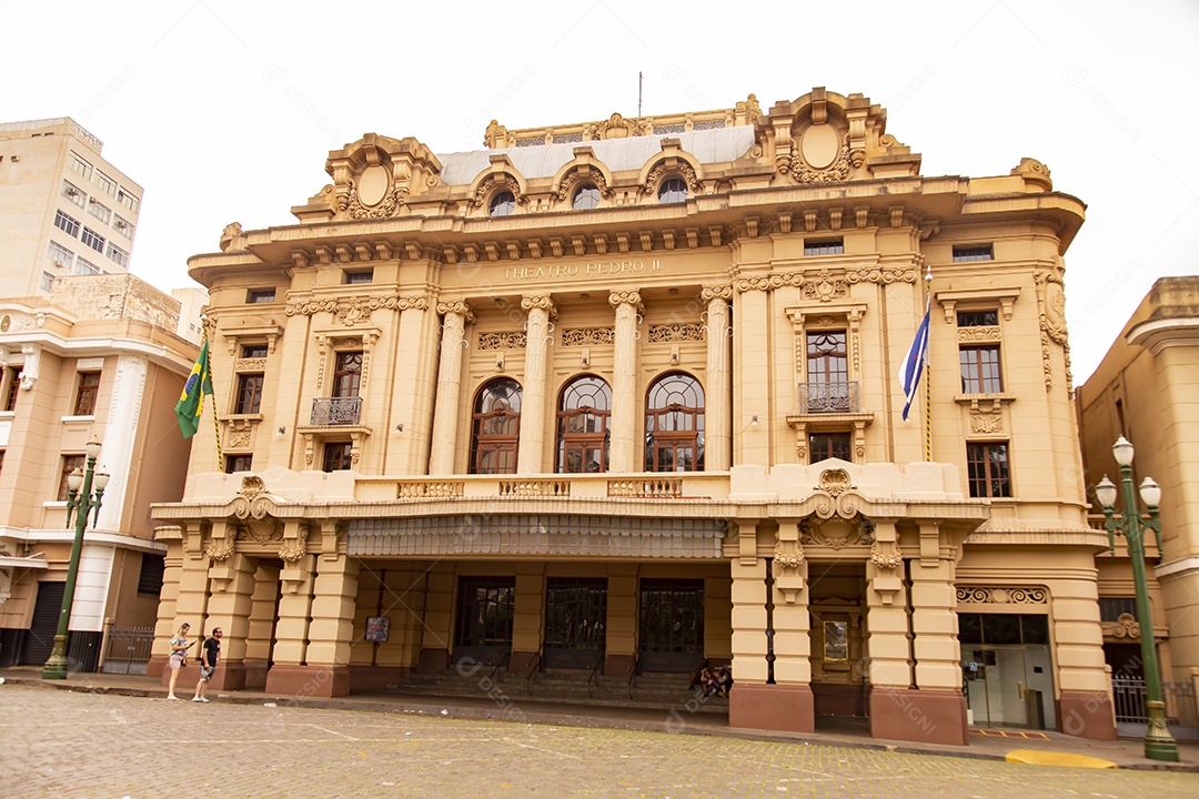 Fachada Theatro Pedro II - Fundação Dom Pedro II edifício marco histórico