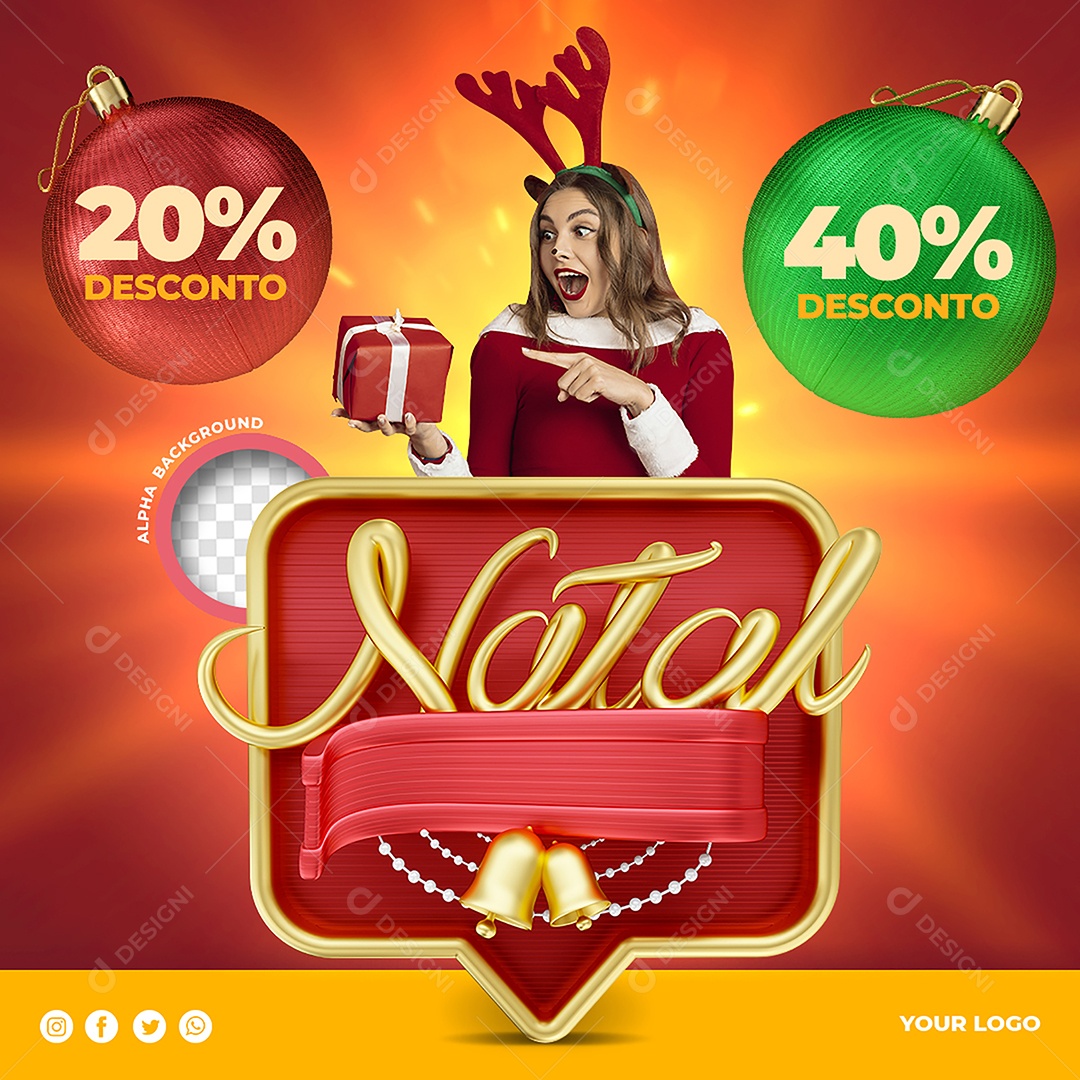 Christmas Offers Come Check Out Editable Social Media PSD