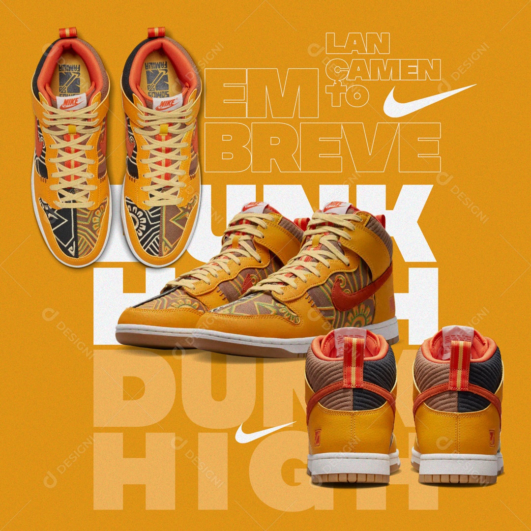 Laçamento em Breve Loja de Tênis Social Media PSD Editável