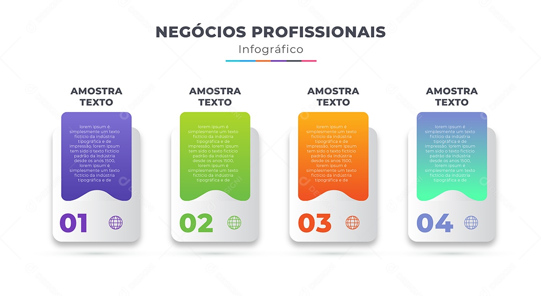 Social Media Negócios Profissionais Infográfico Banner EPS