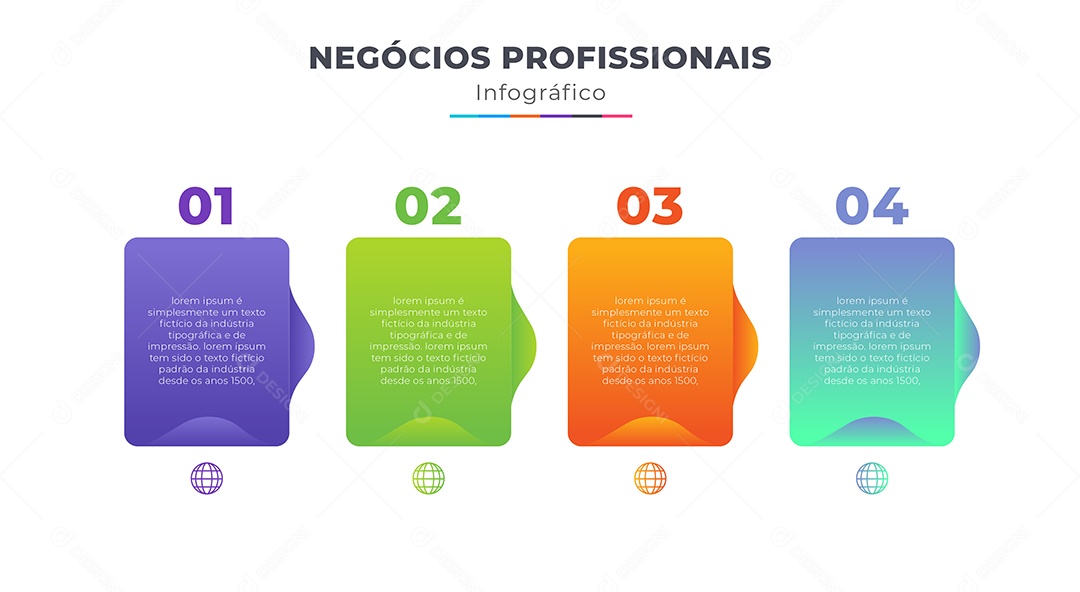 Banner Negócios Profissionais Infográficos EPS Editável