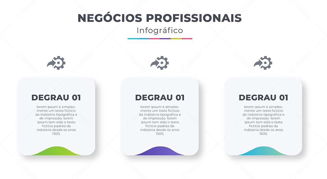 Social Media Negócios Profissionais Infográficos Banner EPS