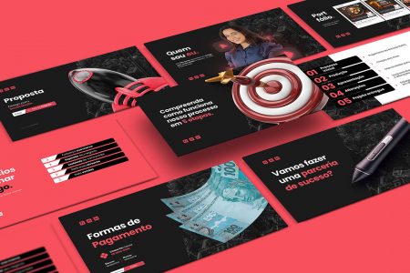 Apresentação Comercial Completa Para Social Media PSD Editável