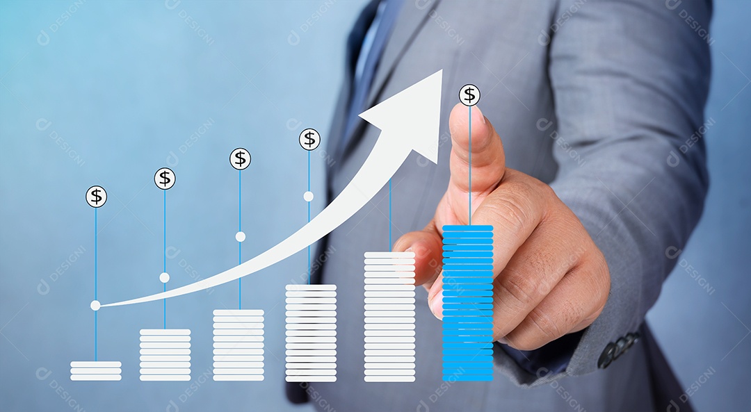 O crescimento das finanças empresariais a gradação do baixo para o alto