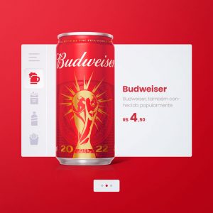 Distribuidora de Bebidas Cerveja Budweiser Social Media PSD Editável