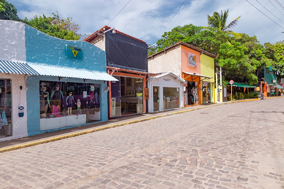 Fachada de lojas de roupas