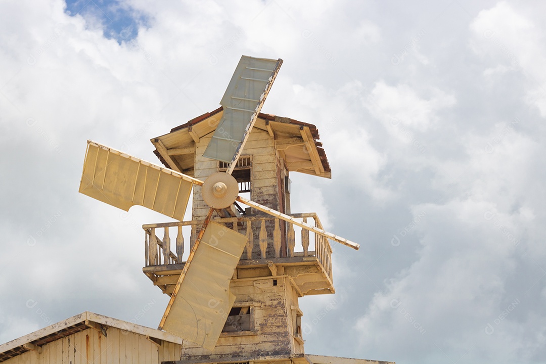 Moinho de vento no Catar, agricultura