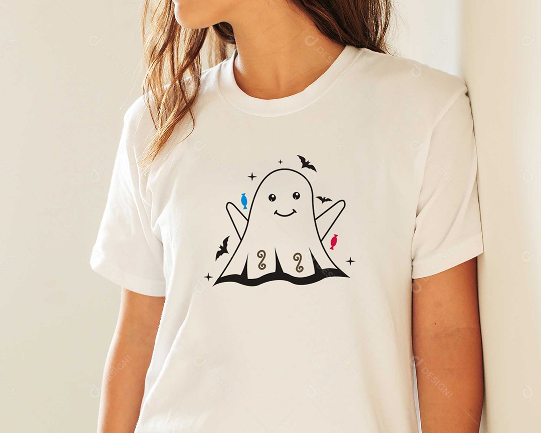 Lettering Halloween Estampas de Camisetas AI Editável