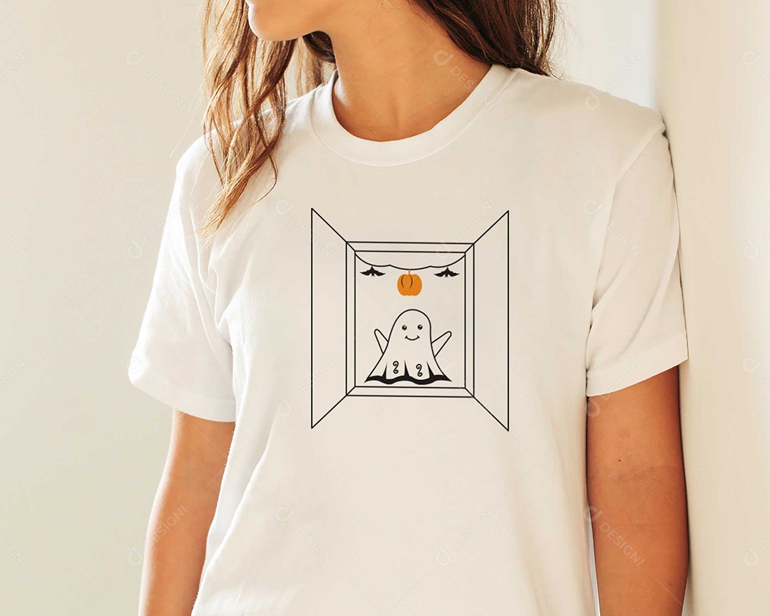 Lettering Halloween Estampas de Camisetas AI Editável