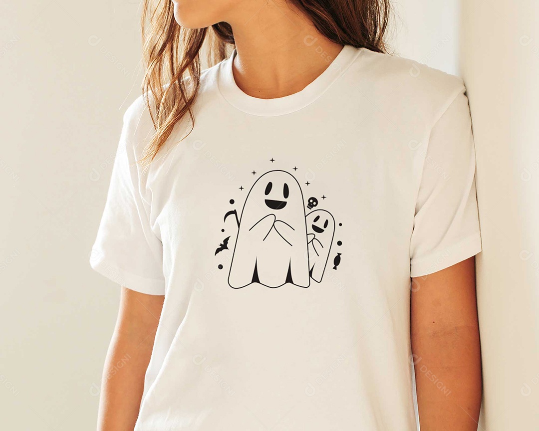 Lettering Halloween Estampas de Camisetas AI Editável