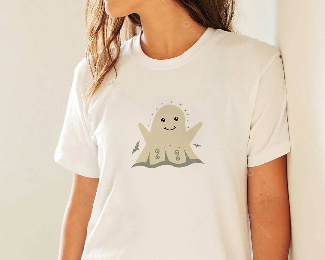 Lettering Halloween Estampas de Camisetas AI Editável