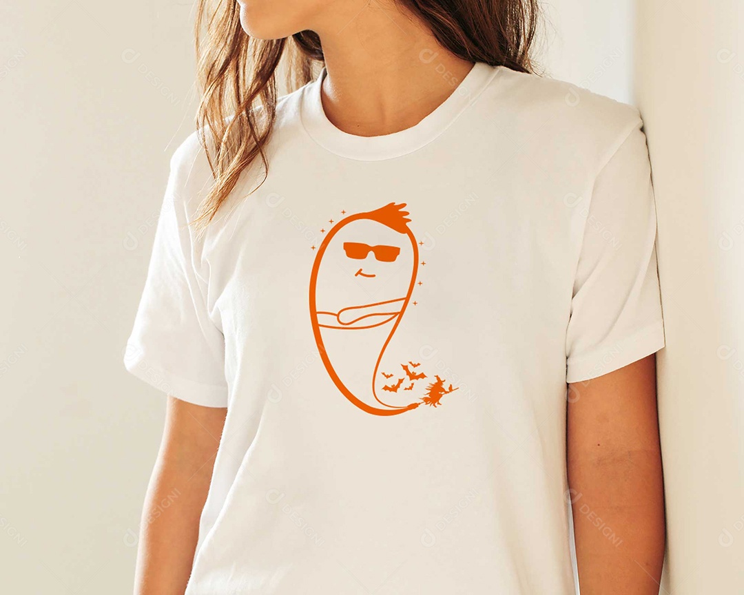 Lettering Halloween Estampas de Camisetas AI Editável