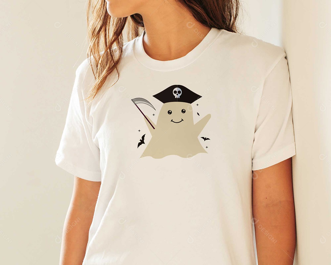 Lettering Halloween Estampas de Camisetas AI Editável