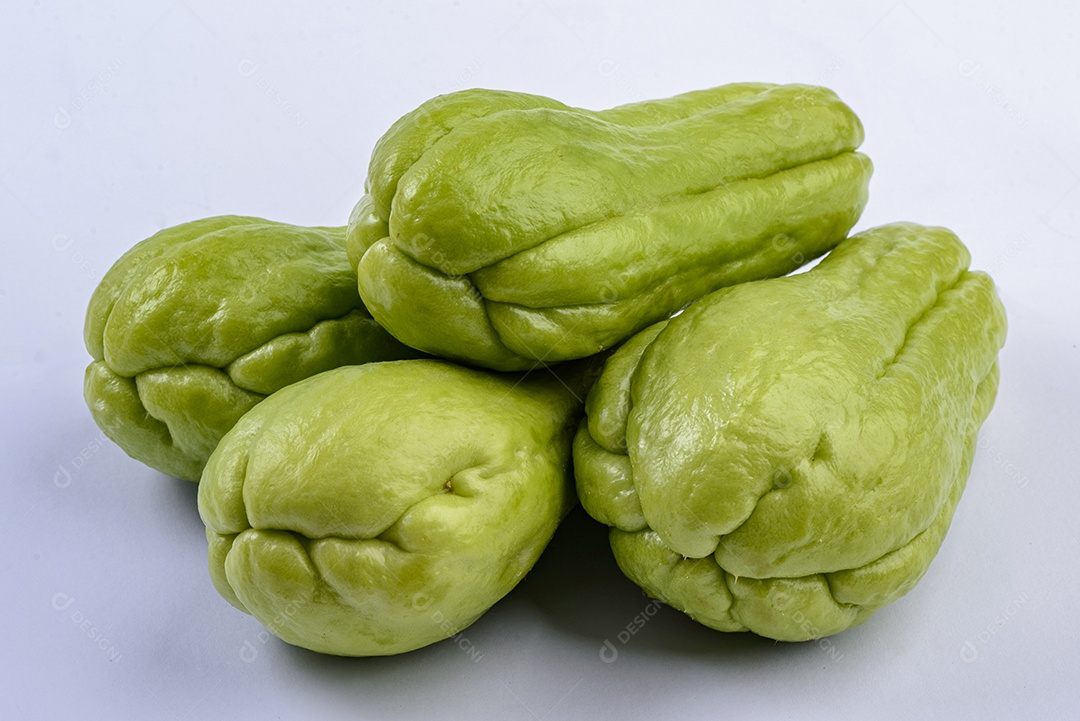 Chuchu isolated on white background.