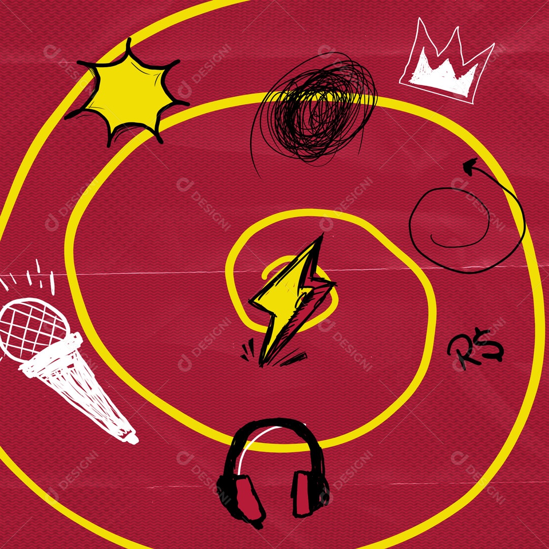 Social Media Podcast PSD Editável