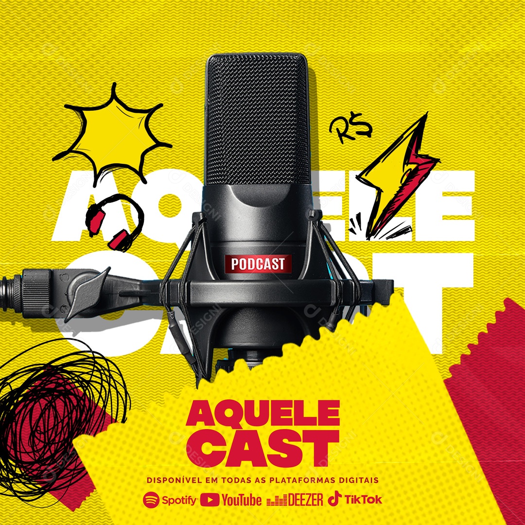 Disponível em Todas as Plataformas Digitais Social Media PSD Editável