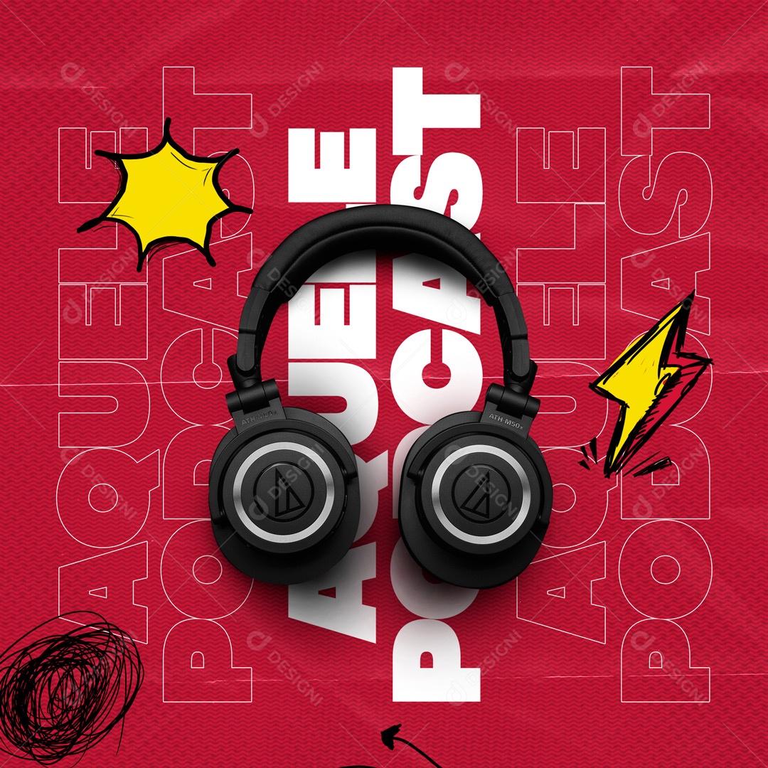 Aquele Podcast Social Media PSD Editável