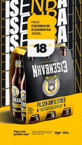 Story Pack Eisenbahn 6 Garrafas Cervejaria Social Media PSD Editável
