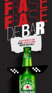 Story Aqui é Uma Rede Social Heineken Cervejaria Social Media PSD Editável