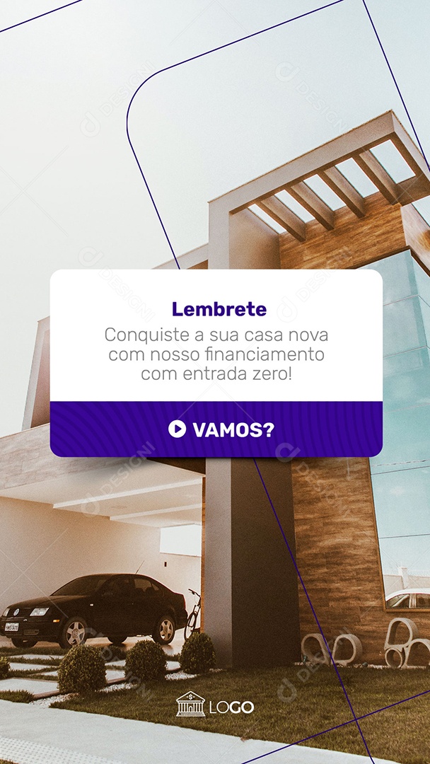 Story Lembrete Financiamento Empréstimo Social Media PSD Editável