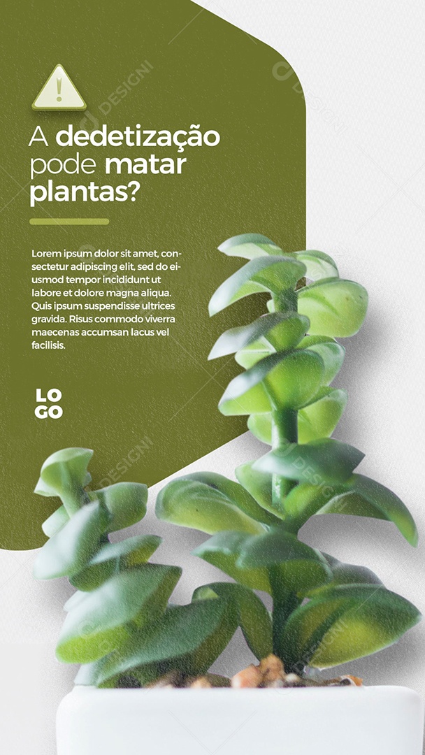Story A Dedetização pode Matar Plantas? Social Media PSD Editável