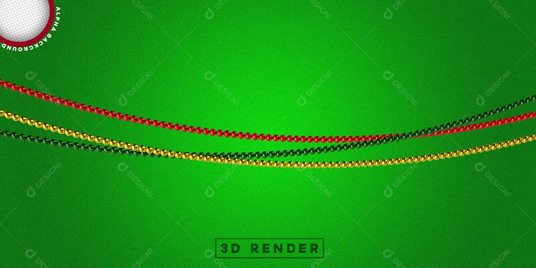 Enfeite Decorativo de Natal Elementos 3D PSD