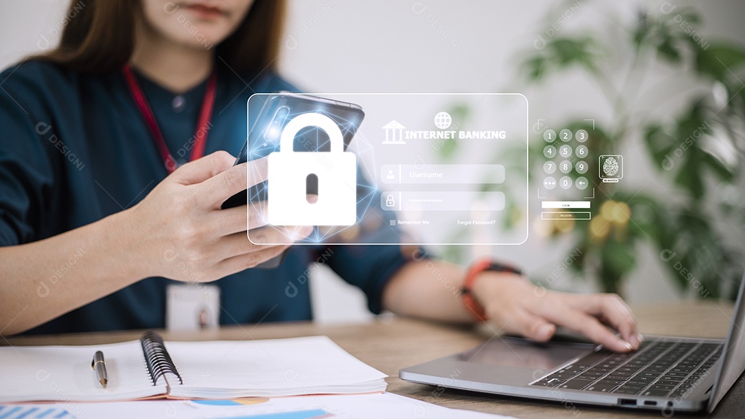 As pessoas usam internet banking em smartphones.