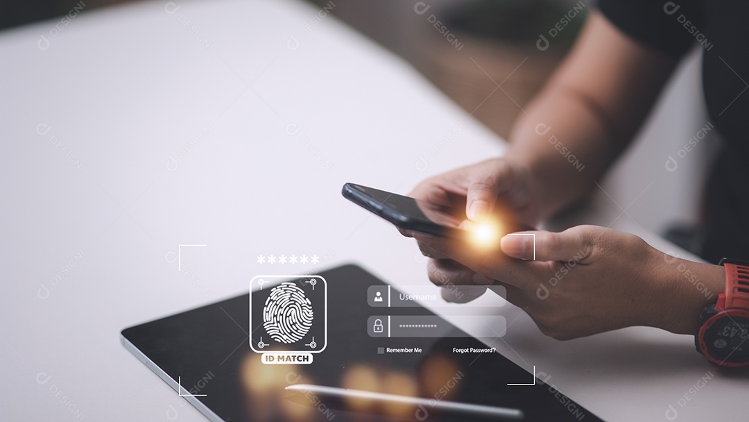 Segurança da tecnologia futura e da cibernética na Internet.