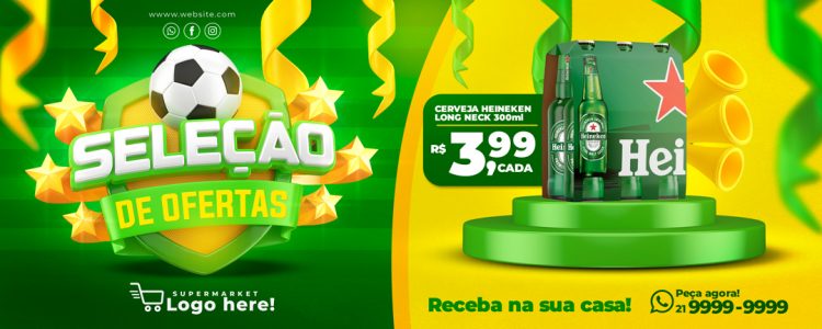 Banner Encarte Seleção de Ofertas Venha Conferir Social Media PSD Editável