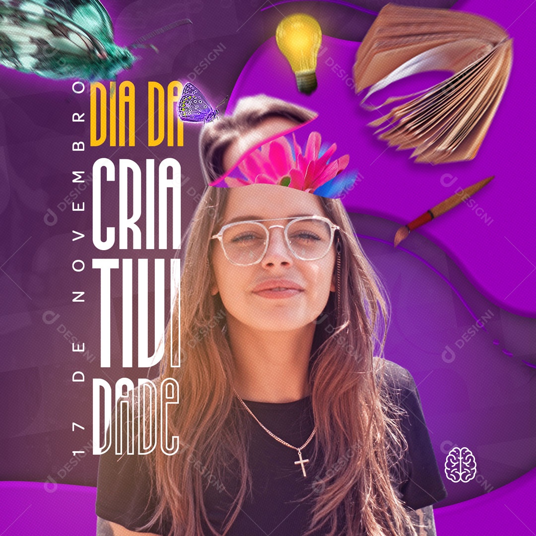 Dia da Criatividade 17 de Novembro Social Media PSD Editável
