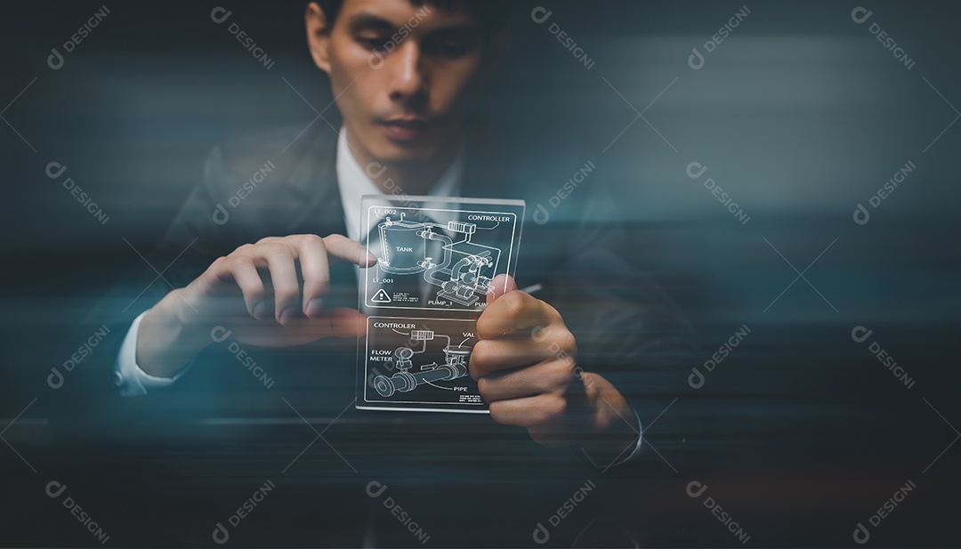 Diagrama de tubulação e instrumento Equipe de controle do sistema Engenheiros