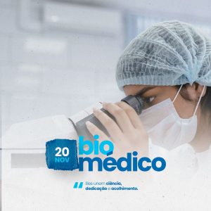 Dia do Biomédico Eles unem Ciência, Dedicação e Acolhimento Social Media PSD Editável