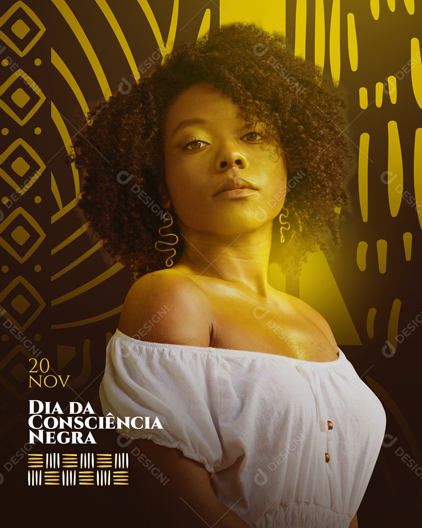 Dia da Consciência Negra 20 de Novembro Social Media PSD Editável