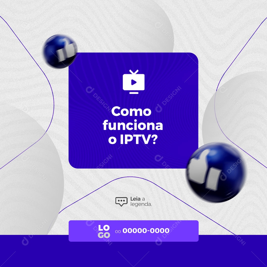 Como Funciona o IPTV Social Media PSD Editável
