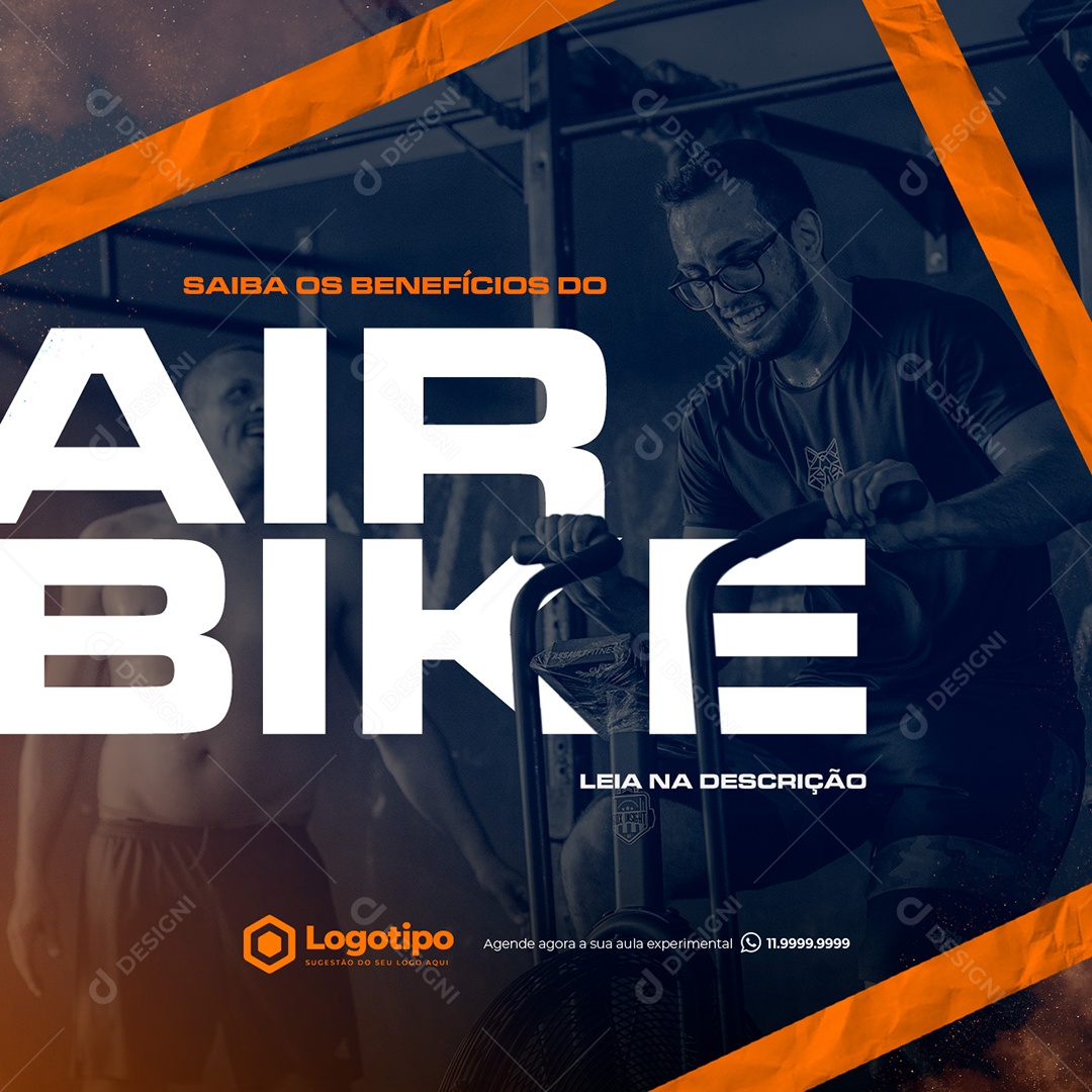 Social Media Crossfit Air Bike PSD Editável