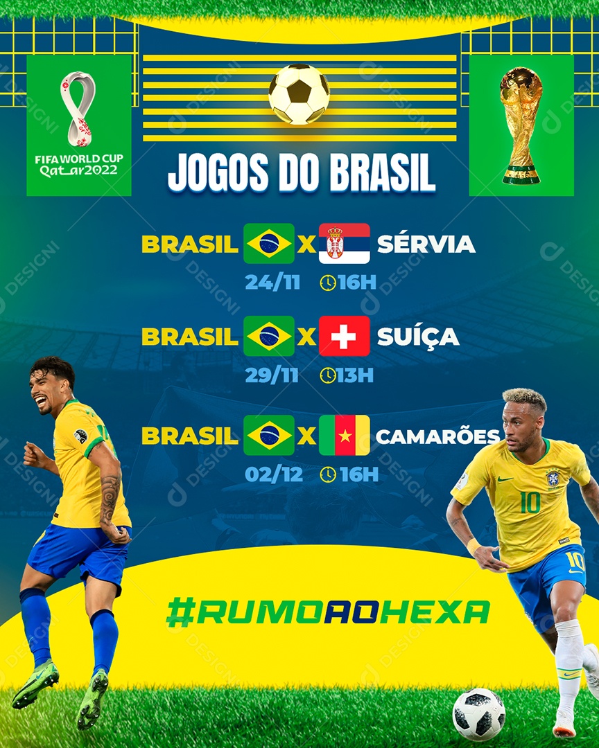 Jogos do Brasil Casa de Apostas Social Media PSD Editável