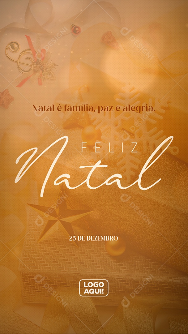 Social Media Feliz Natal Paz e Alegria PSD Editável