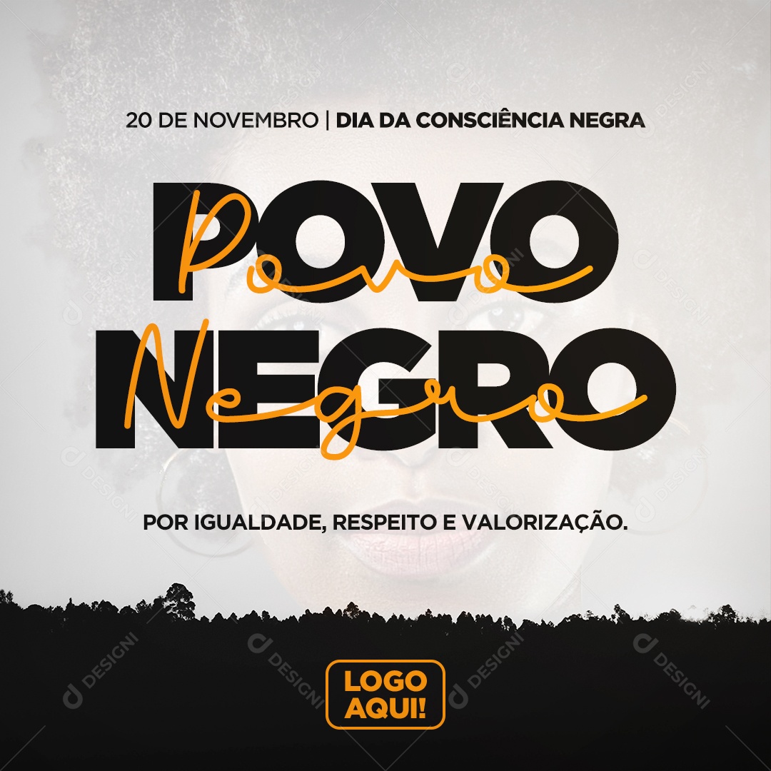 Social Media Dia da Consciência Negra 20 de Novembro PSD Editável