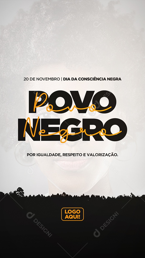 Social Media Dia da Consciência Negra 20 de Novembro PSD Editável