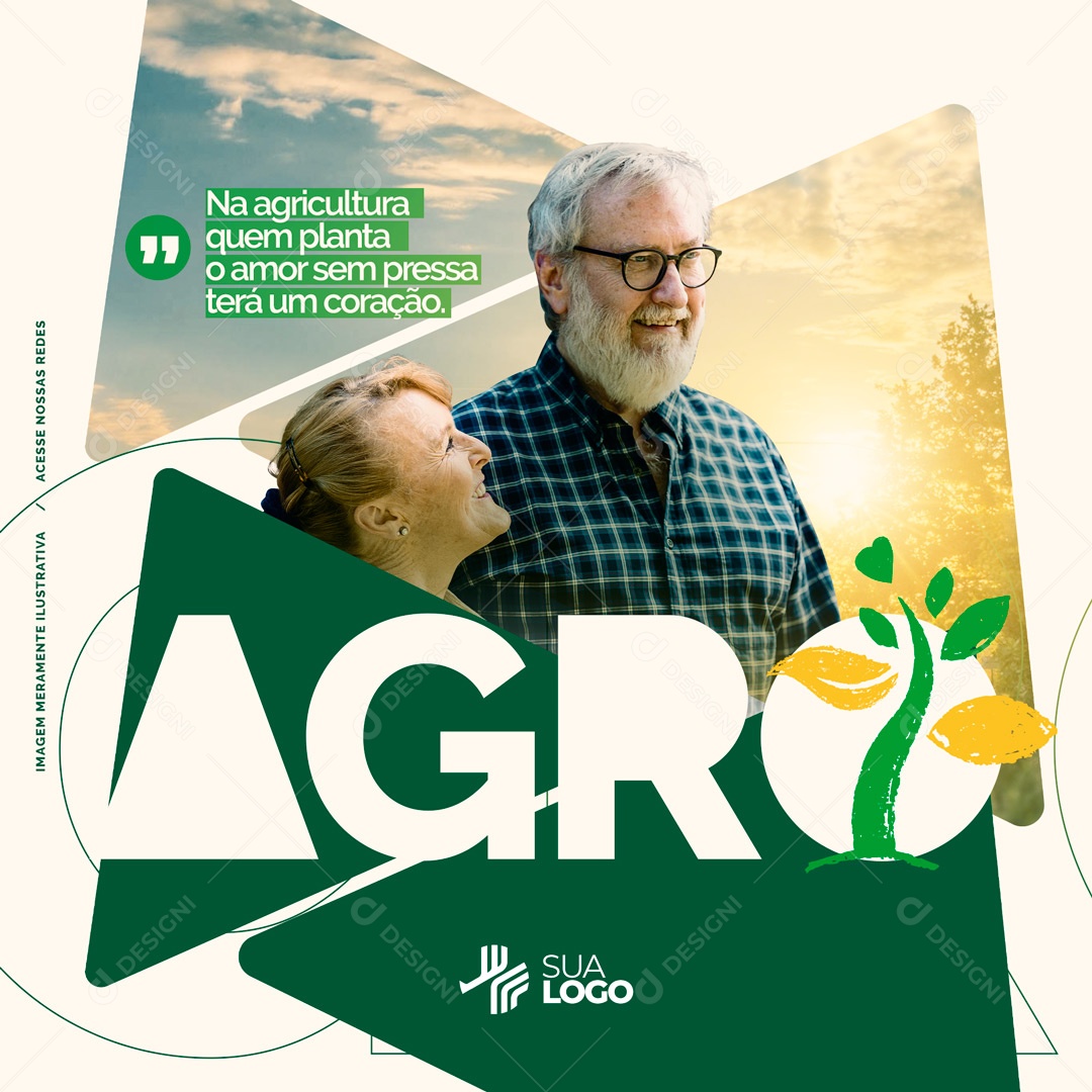 Social Media Agronegócio Agricultura Social Media PSD Editável