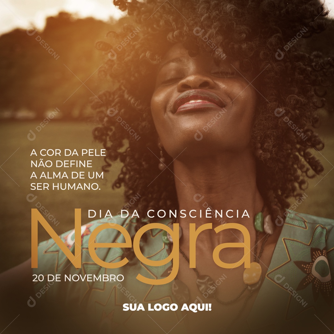 Social Media Dia da Consciência Negra 20 de Novembro PSD Editável