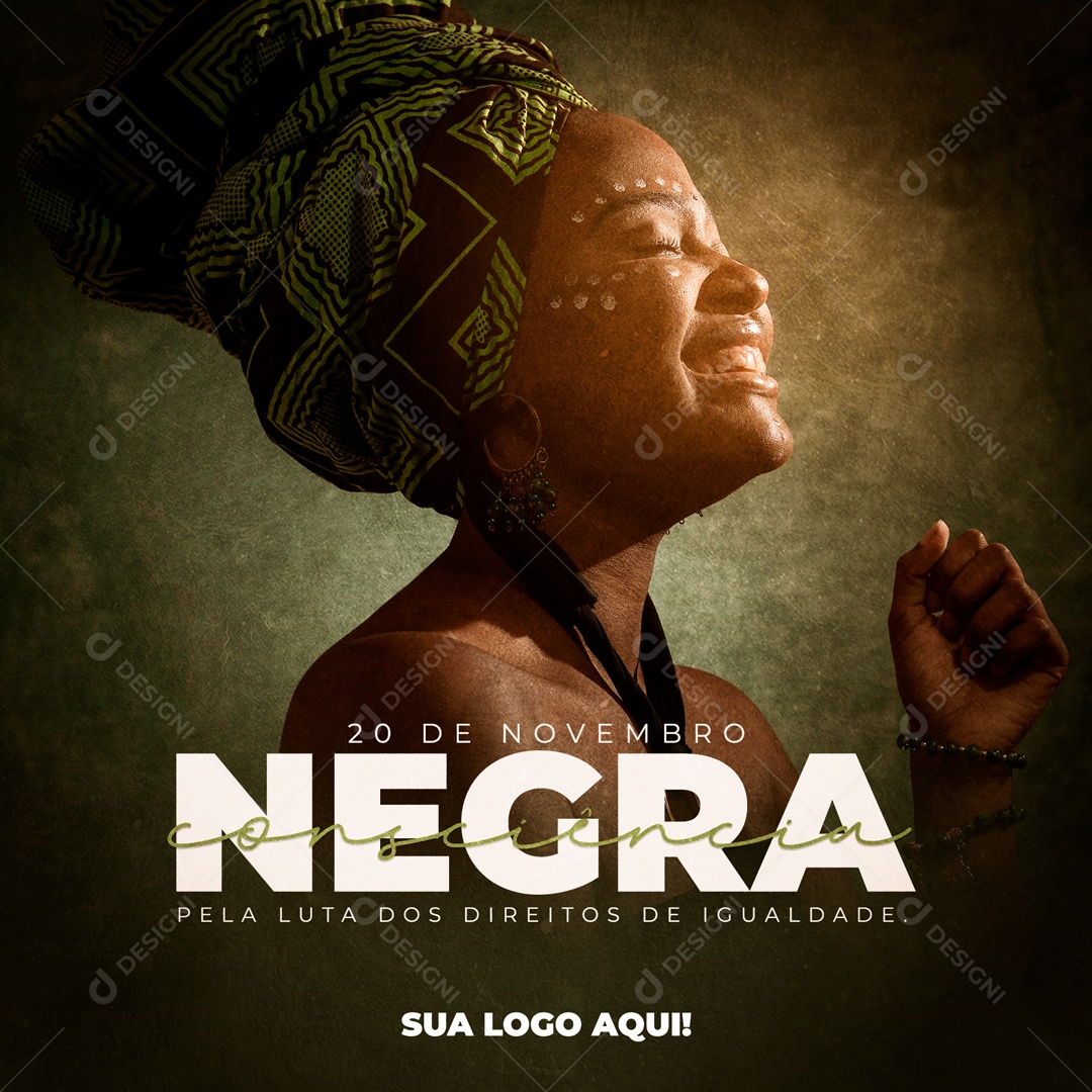 Social Media Dia da Consciência Negra 20 de Novembro PSD Editável