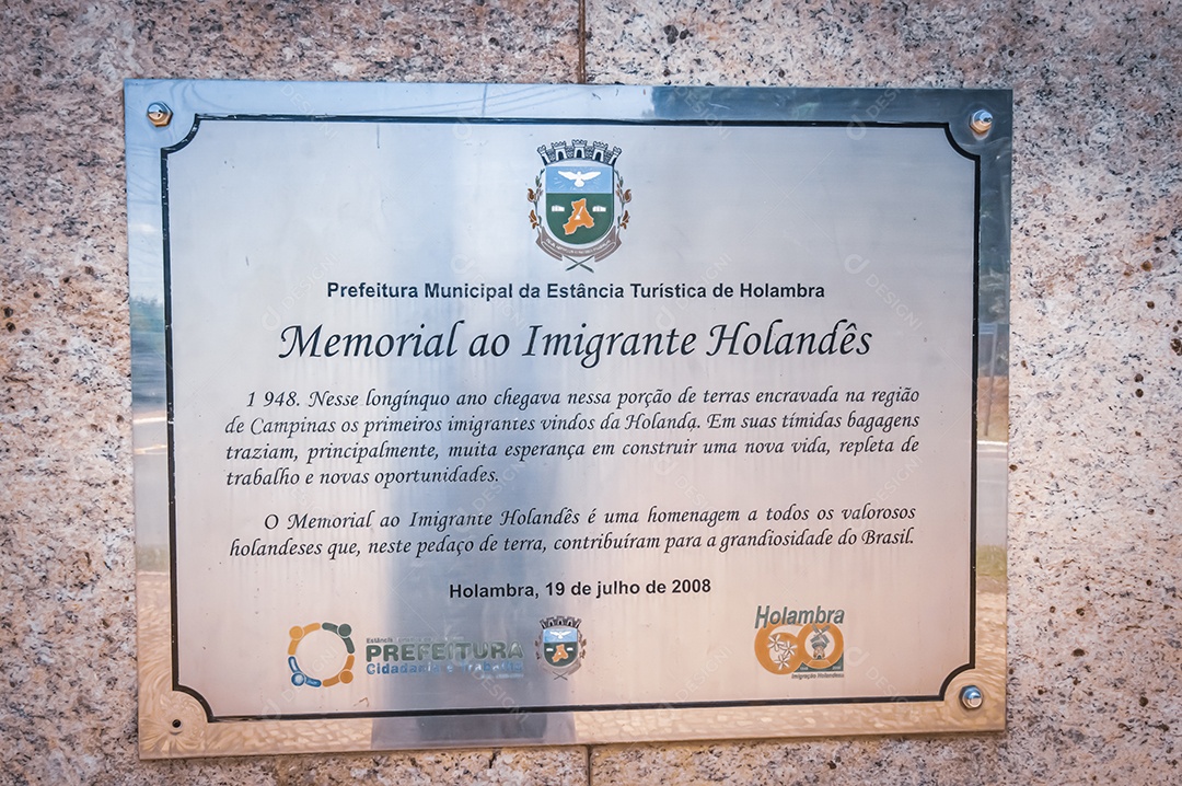 Memorial do imigrante holandês holambra-sp cidade conhecida por ser a cidade